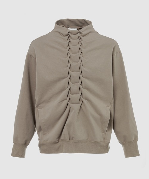 WhoWhat(フーワット)の「SPINAL SWEAT <BOTTLE NECK>(スウェット・メンズ・ブラック/ベージュ/パープル/ライム・M)」の3枚目の写真