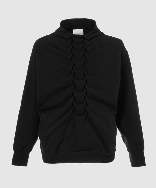 WhoWhat(フーワット)の「SPINAL SWEAT <BOTTLE NECK>(スウェット・メンズ・ブラック/ベージュ/パープル/ライム・M)」の2枚目の写真