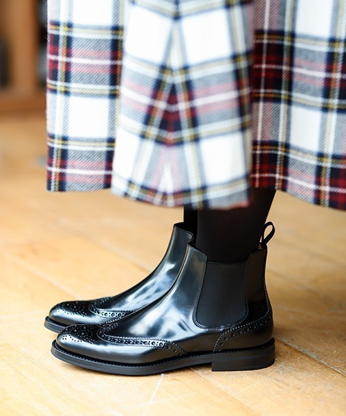 Church's(チャーチ)の「【Church's/チャーチ】KETSBY LADIES / ケツビー(ラバーソール/ポリッシュドバインダーカーフ)(ブーツ)」|ブラック