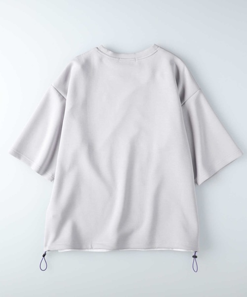 Right-on（ライトオン）の「裾ドロー BIG レイヤード（アンサンブル・メンズ・ライトベージュ/ネイビー・M/L/XL）」の4枚目の写真