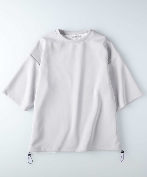 Right-on（ライトオン）の「裾ドロー BIG レイヤード（アンサンブル・メンズ・ライトベージュ/ネイビー・M/L/XL）」の3枚目の写真