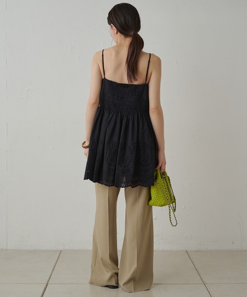 ラウンジドレスloungedress☆新品　タックキャミブラウス ラウンジドレス Loungedress キャミタックブラウス （OFF