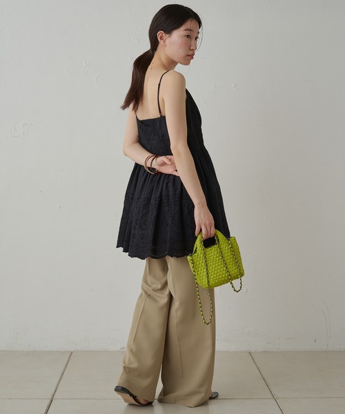 ラウンジドレスloungedress☆新品　タックキャミブラウス ベルベットキャミブラウス | LOUNGEDRESS(ラウンジドレス