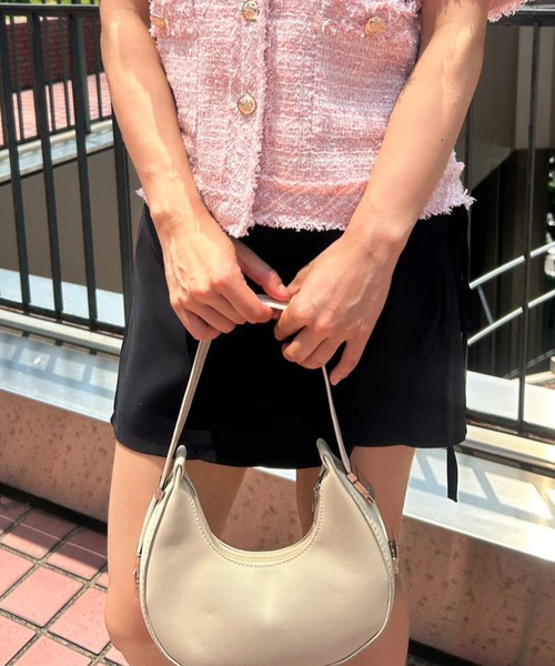 mebole（メボレ）の「サイドギャザーショートスカパン（スカート・レディース・ブラック/グレー・SMALL/MEDIUM）」の18枚目の写真
