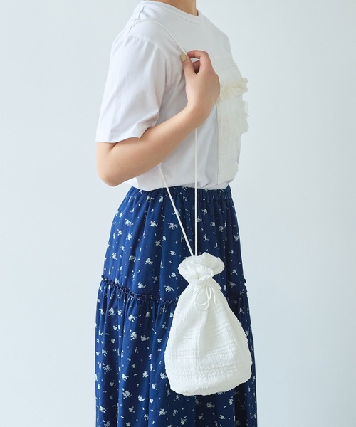 bulle de savon（ビュルデサボン）の「Lace pochette（ハンドバッグ・レディース・ホワイト・FREE）」の5枚目の写真