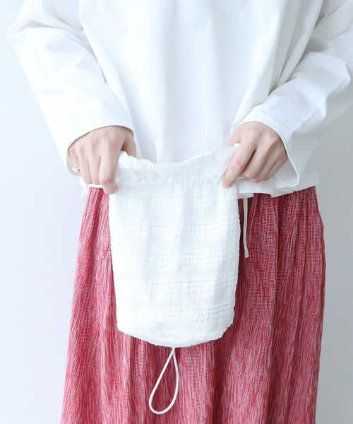bulle de savon（ビュルデサボン）の「Lace pochette（ハンドバッグ・レディース・ホワイト・FREE）」の10枚目の写真