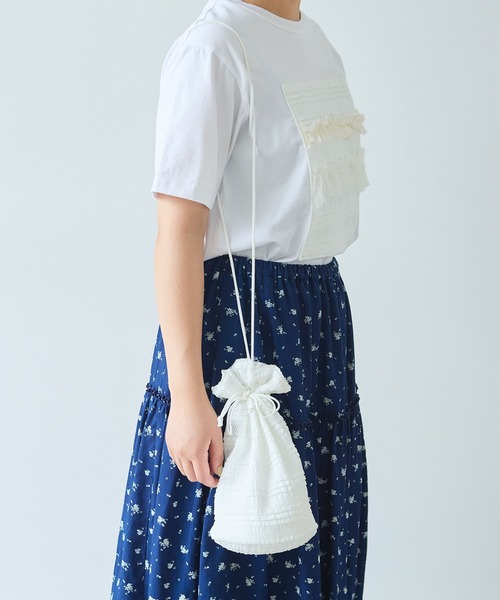 bulle de savon（ビュルデサボン）の「Lace pochette（ハンドバッグ・レディース・ホワイト・FREE）」の11枚目の写真