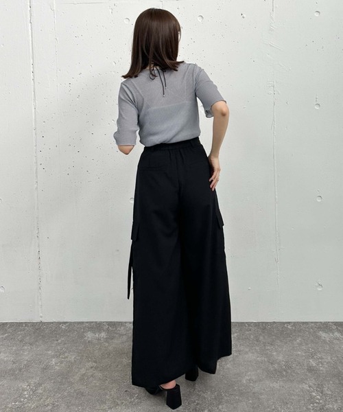 archives(アルシーヴ)の「ラメシアー半袖TOPS(Tシャツ/カットソー・レディース・ブラック/ブルー/オフホワイト/ミント・MEDIUM)」の21枚目の写真