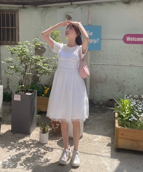 muguet(ミュゲ)の「リボン刺繍Tシャツ(Tシャツ/カットソー・レディース・ホワイト/ピンク・FREE)」の15枚目の写真