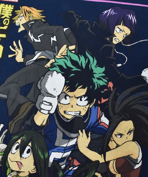 VINTAGE(ヴィンテージ)の「【ヴィンテージ古着】21's MY HERO ACADEMIA / 僕のヒーローアカデミア プリントTシャツ(Tシャツ/カットソー・メンズ・ネイビー・LARGE)」の4枚目の写真