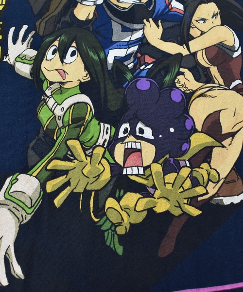 VINTAGE(ヴィンテージ)の「【ヴィンテージ古着】21's MY HERO ACADEMIA / 僕のヒーローアカデミア プリントTシャツ(Tシャツ/カットソー・メンズ・ネイビー・LARGE)」の5枚目の写真