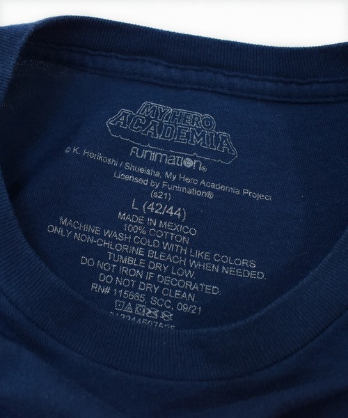 VINTAGE(ヴィンテージ)の「【ヴィンテージ古着】21's MY HERO ACADEMIA / 僕のヒーローアカデミア プリントTシャツ(Tシャツ/カットソー・メンズ・ネイビー・LARGE)」の8枚目の写真