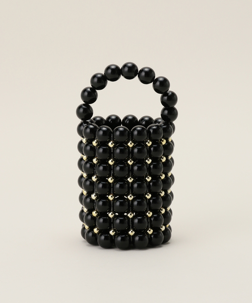 U by SPICK&SPAN(ユーバイスピックアンドスパン)の「【YIFEI】 Ball Beads Mini Handle BAG(ハンドバッグ・レディース・ブラック・FREE)」の7枚目の写真