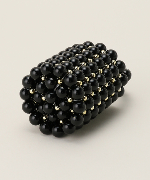 U by SPICK&SPAN(ユーバイスピックアンドスパン)の「【YIFEI】 Ball Beads Mini Handle BAG(ハンドバッグ・レディース・ブラック・FREE)」の6枚目の写真