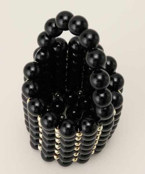 U by SPICK&SPAN(ユーバイスピックアンドスパン)の「【YIFEI】 Ball Beads Mini Handle BAG(ハンドバッグ・レディース・ブラック・FREE)」の5枚目の写真