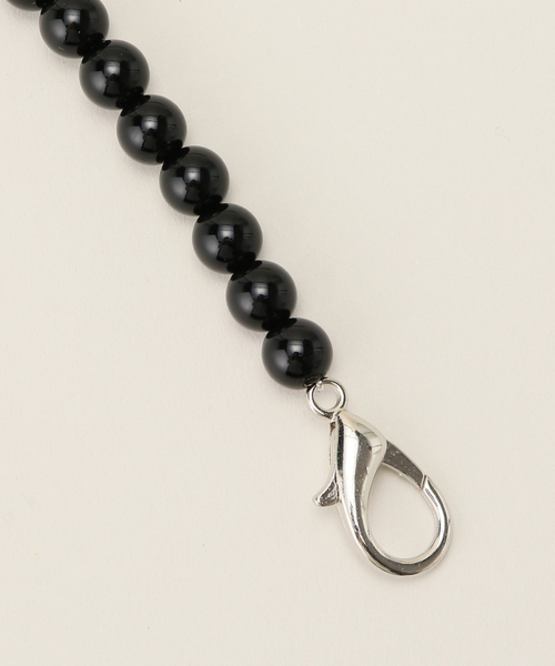 U by SPICK&SPAN(ユーバイスピックアンドスパン)の「【YIFEI】 Ball Beads Mini Handle BAG(ハンドバッグ・レディース・ブラック・FREE)」の4枚目の写真
