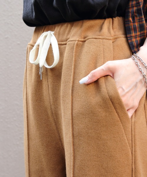 THE SHINZONE（ザ　シンゾーン）の「THE SHINZONE/シンゾーン　コットンウール スウェットパンツ　COTTON WOOL SWEATPANTS　24AMSPA14（スウェットパンツ・レディース・グレー/ネイビー/キャメル・M）」の13枚目の写真