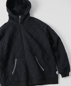 ウェーブキルトジップパーカー