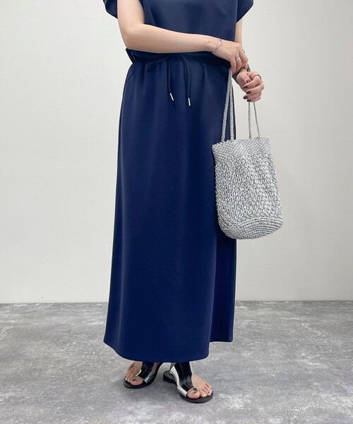 fredy emue（フレディエミュ）の「カットジョーゼットスカート（スカート・レディース・ベージュ/ネイビー/ブラック・38）」の9枚目の写真