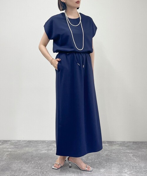 fredy emue（フレディエミュ）の「カットジョーゼットスカート（スカート・レディース・ベージュ/ネイビー/ブラック・38）」の12枚目の写真