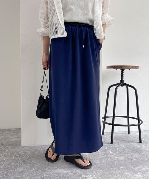 fredy emue（フレディエミュ）の「カットジョーゼットスカート（スカート・レディース・ベージュ/ネイビー/ブラック・38）」の22枚目の写真