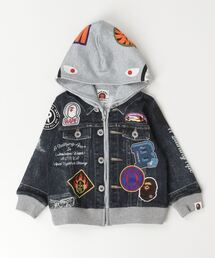 BAPE アニマルプリント パーカー A BATHING APE（アベイシングエイプ）の「BAPE LEOPARD SHARK