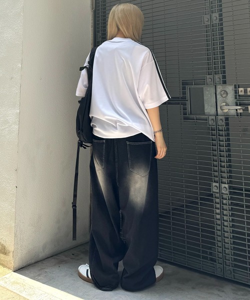 ILL'S(イルズ)の「【ILL'S】クルーネックサッカーTシャツ(Tシャツ/カットソー・メンズ・ホワイト/ブラック/ネイビー・M/L)」の9枚目の写真
