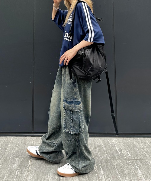 ILL'S(イルズ)の「【ILL'S】クルーネックサッカーTシャツ(Tシャツ/カットソー・メンズ・ホワイト/ブラック/ネイビー・M/L)」の15枚目の写真