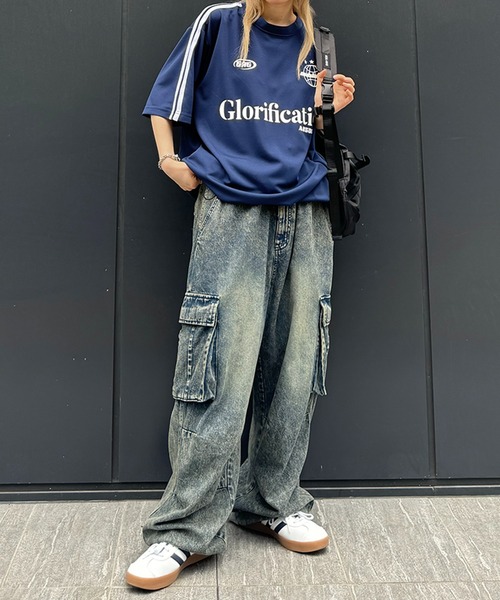 ILL'S(イルズ)の「【ILL'S】クルーネックサッカーTシャツ(Tシャツ/カットソー・メンズ・ホワイト/ブラック/ネイビー・M/L)」の18枚目の写真