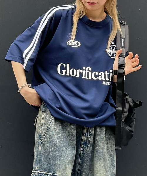 ILL'S(イルズ)の「【ILL'S】クルーネックサッカーTシャツ(Tシャツ/カットソー・メンズ・ホワイト/ブラック/ネイビー・M/L)」の22枚目の写真