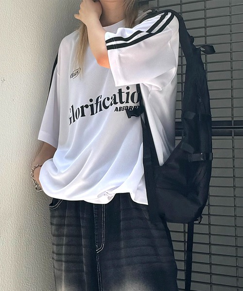 ILL'S(イルズ)の「【ILL'S】クルーネックサッカーTシャツ(Tシャツ/カットソー・メンズ・ホワイト/ブラック/ネイビー・M/L)」の12枚目の写真