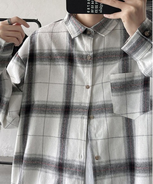 ジェシー チェック オーバーサイズシャツ（シャツ/ブラウス
