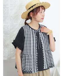 Samansa Mos2 | スカラップレースリボンベスト(ベスト)