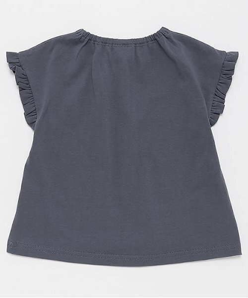 petit main(プティマイン)の「袖フリルTシャツ(Tシャツ/カットソー・キッズ・チャコール/ライトピンク/アイボリー・80cm/120cm/90cm/130cm/110cm/100cm)」の11枚目の写真