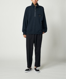 トーガ Toga virilis 20AW 東賀スウェット　48 ドメブラ Flower cut out sweatshirt（スウェット）｜TOGA VIRILIS