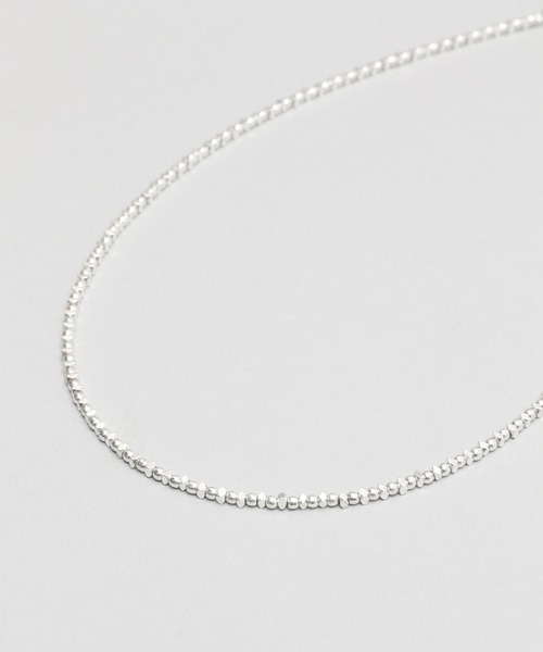 A part by(アパートバイ)の「ヘマタイトビーズネックレス(ネックレス・レディース・シルバー・FREE)」の3枚目の写真