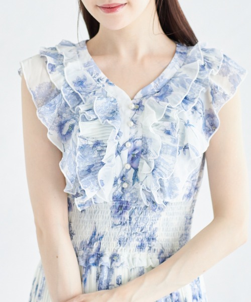 tocco closet（トッコ クローゼット）の「フリル付きパール装飾 