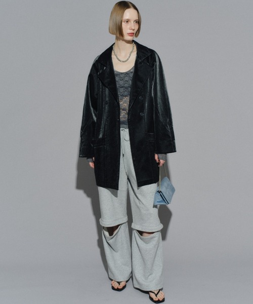 yae Clash leather like jacket