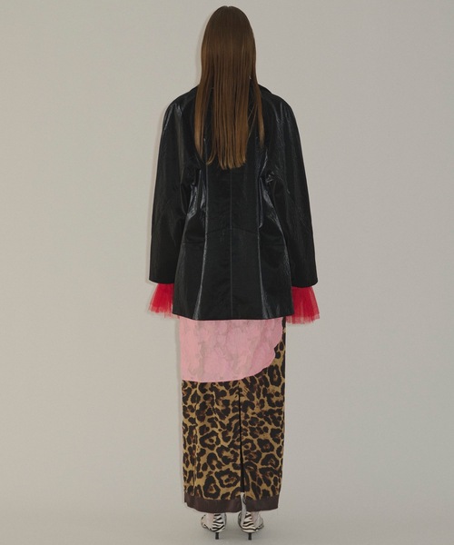 yae（ヤエ）の「Clash leather like jacket / クラッシュレザーライクジャケット（テーラードジャケット・レディース・ブラック・FREE）」の16枚目の写真