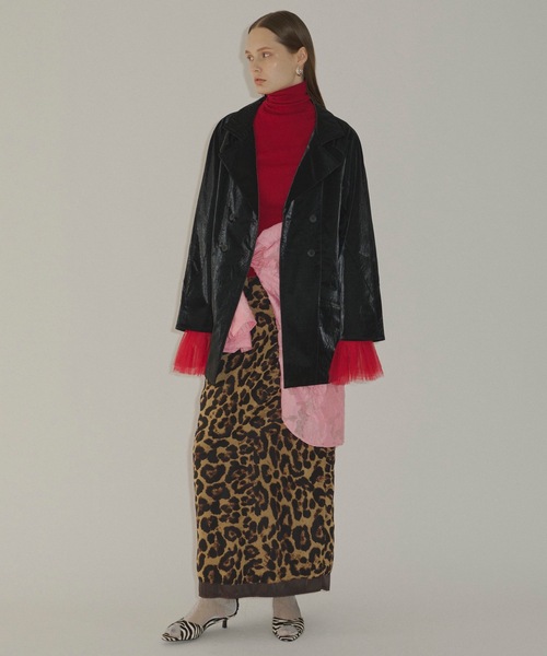 yae（ヤエ）の「Clash leather like jacket / クラッシュレザーライクジャケット（テーラードジャケット・レディース・ブラック・FREE）」の18枚目の写真