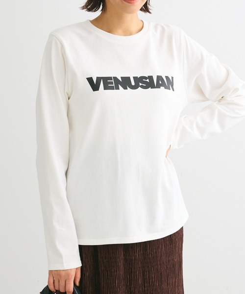 ELENCARE DUE（エレンカーレデュエ）の「・ELENCARE DUE ロゴptロンTEE（Tシャツ/カットソー・レディース・グリーン/ブラック/チャコールグレー/オフホワイト・FREE）」の2枚目の写真