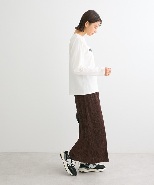 ELENCARE DUE（エレンカーレデュエ）の「・ELENCARE DUE ロゴptロンTEE（Tシャツ/カットソー・レディース・グリーン/ブラック/チャコールグレー/オフホワイト・FREE）」の6枚目の写真