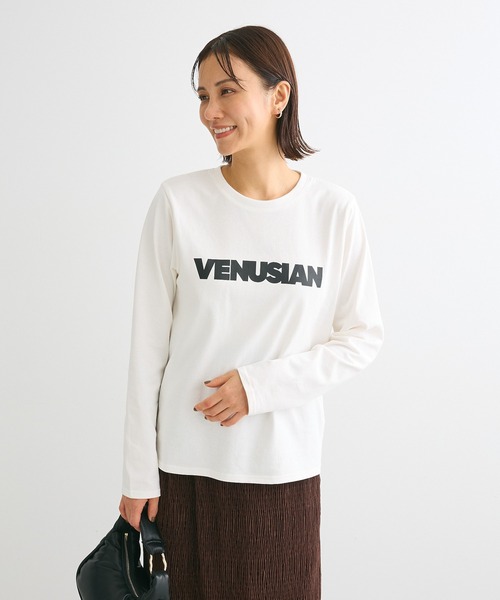 ELENCARE DUE（エレンカーレデュエ）の「・ELENCARE DUE ロゴptロンTEE（Tシャツ/カットソー・レディース・グリーン/ブラック/チャコールグレー/オフホワイト・FREE）」の8枚目の写真