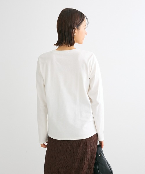 ELENCARE DUE（エレンカーレデュエ）の「・ELENCARE DUE ロゴptロンTEE（Tシャツ/カットソー・レディース・グリーン/ブラック/チャコールグレー/オフホワイト・FREE）」の10枚目の写真