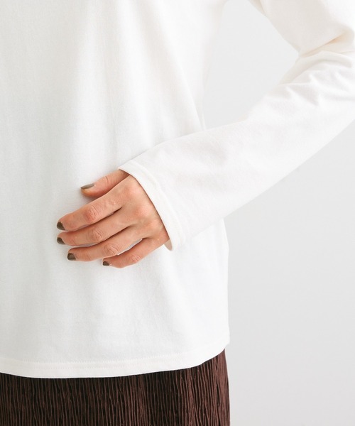 ELENCARE DUE（エレンカーレデュエ）の「・ELENCARE DUE ロゴptロンTEE（Tシャツ/カットソー・レディース・グリーン/ブラック/チャコールグレー/オフホワイト・FREE）」の12枚目の写真