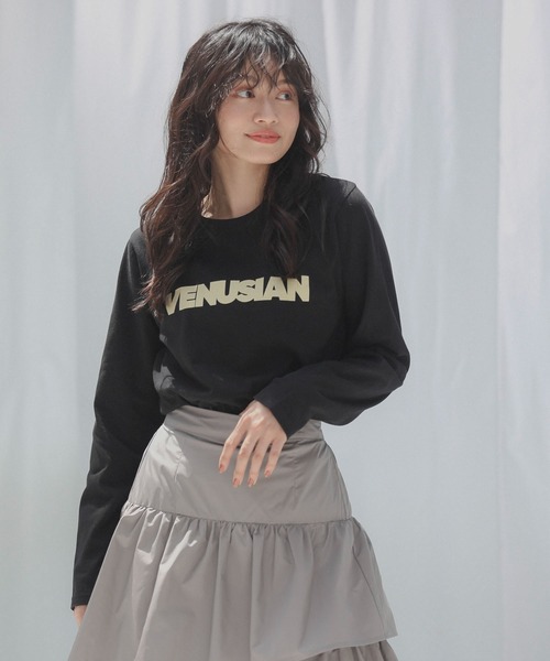 ELENCARE DUE（エレンカーレデュエ）の「・ELENCARE DUE ロゴptロンTEE（Tシャツ/カットソー・レディース・グリーン/ブラック/チャコールグレー/オフホワイト・FREE）」の20枚目の写真