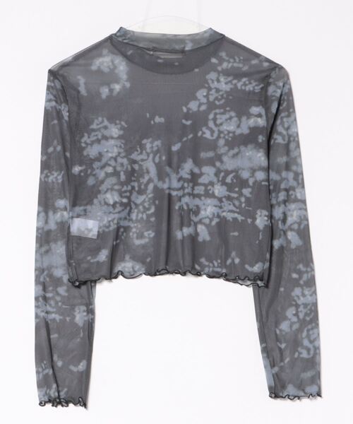 HALEY PESCA(ヘーリーペスカ)の「HALEY PESCA/ミニ丈 シースルートップス カットソー(Tシャツ/カットソー・レディース・ブラック系その他2/ブラック系その他・FREE)」の3枚目の写真