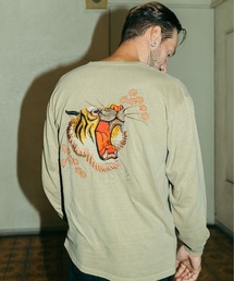 schott（ショット）の「Schott/ショット/SOUVENIR LS T-SHIRT/スーベニア LS Tシャツ 顔虎（Tシャツ/カットソー）」