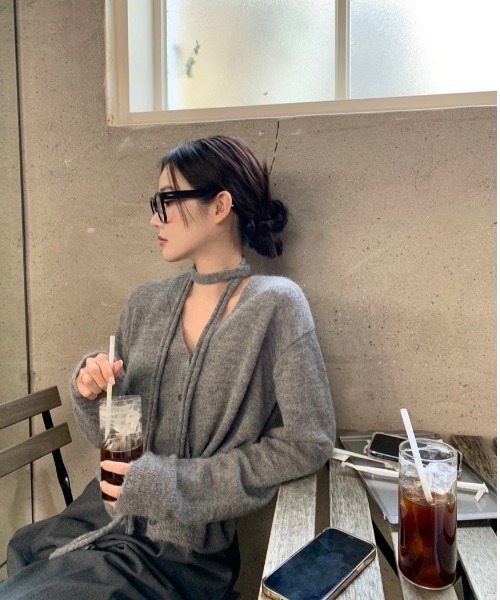 LAMPOON】ストールセットカーディガン（カーディガン/ボレロ）｜almo