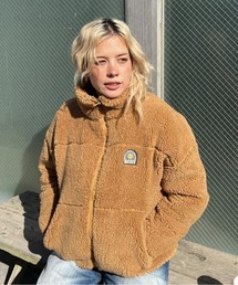 ROXY フード付きジャケット 女性用 クリーム ROXY 「ROXY」 ジップアップパーカー LARGE ホワイト レディース